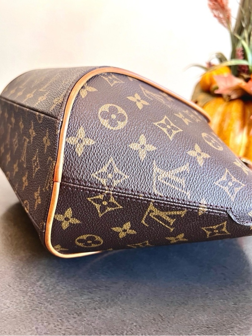 Louis Vuitton Monogram Ellipse MM Satchel in Brown and Tan - Picture 7 of 9